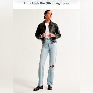 Abercrombie light destroy jeans